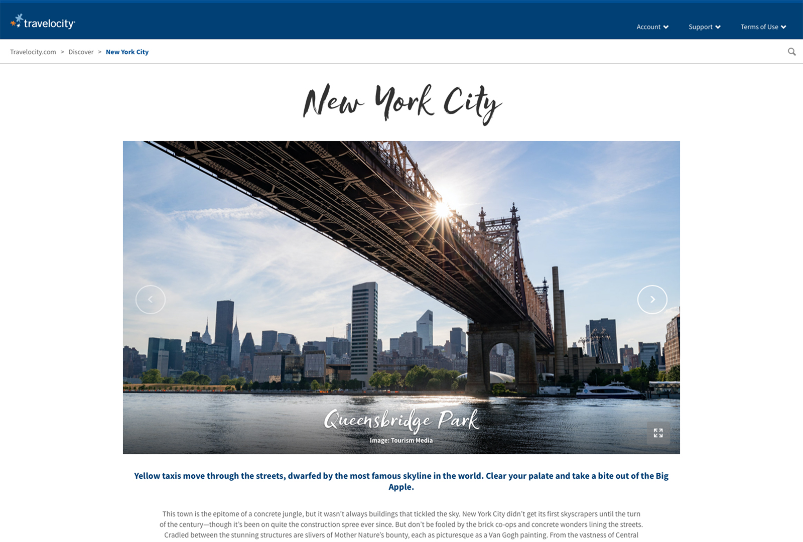 Travelocity Theme Pages | Case Study | Tourism Media